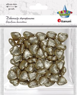 Ozdoba styropianowa Craft-Fun Series serduszka 20mm Titanum (20YX0326-G)