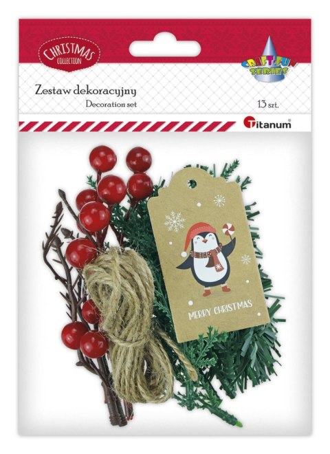 Ozdoba świąteczna Craft-Fun Series Zestaw do dekoracji prezentu Titanum (25YX0514-6)
