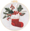 Zestaw kreatywny Craft-Fun Series Zestaw do haftowania - świąteczna skarpeta Titanum (25YY0512(1-6#))