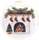 Zestaw kreatywny Craft-Fun Series Zestaw do haftowania - świąteczny kominek Titanum (25YY0512(1-6#))