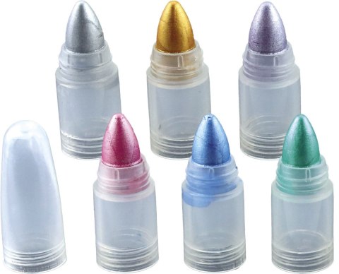 Kredki do malowania twarzy segmentowe Metalic 6 kol. Titanum