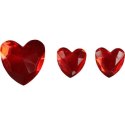 Kryształki Craft-Fun Series samoprzylepne czerwone Titanum (serca)
