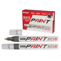 Marker olejowy AOMW0601 srebrny okrągła końcówka 2 mm