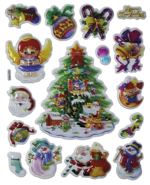 Naklejka (nalepka) Craft-Fun Series Boże Narodzenie wypukłe Titanum (AAK-072)