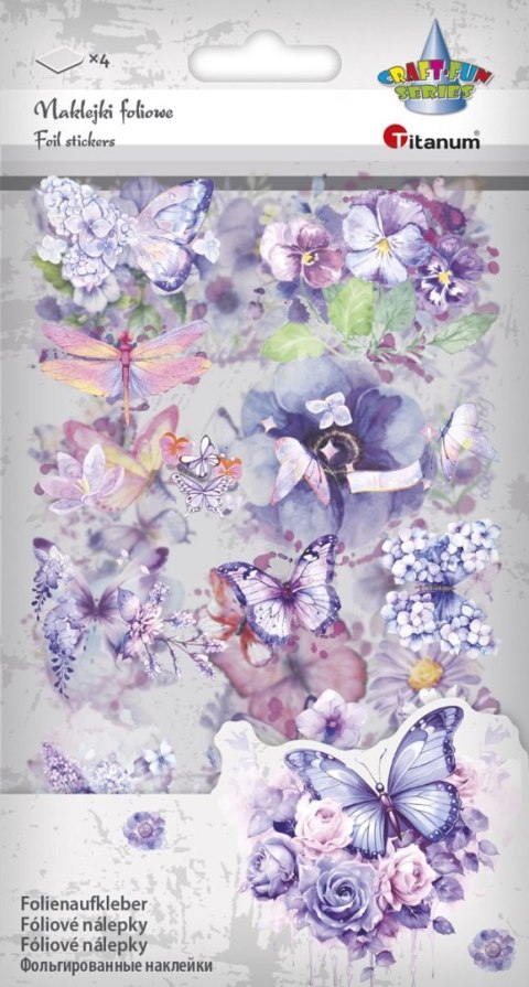 Naklejka (nalepka) Craft-Fun Series Naklejki foliowe 4 plansze Titanum (645616)