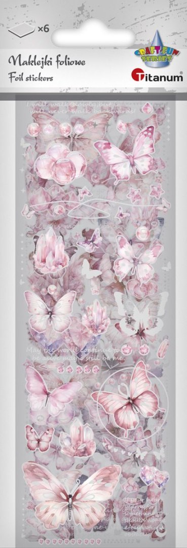 Naklejka (nalepka) Craft-Fun Series Naklejki foliowe 6 plansz Titanum (25YZ013)