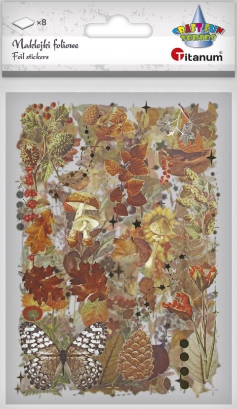 Naklejka (nalepka) Craft-Fun Series Naklejki foliowe 8 plansz Titanum (25YZ009)