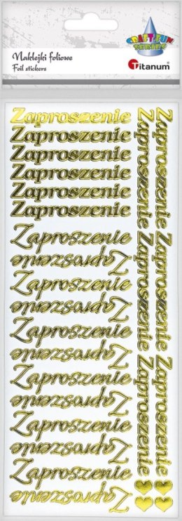 Naklejka (nalepka) Craft-Fun Series napis „Zaproszenie