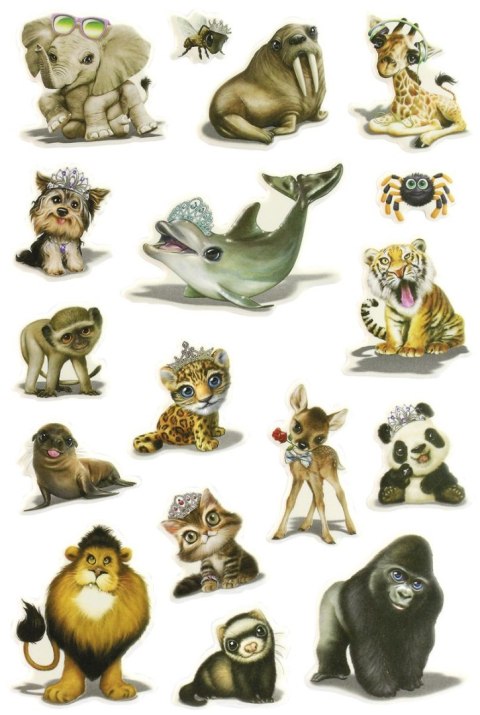 Naklejka (nalepka) Craft-Fun Series Zwięrzeta wypukłe miękkie Titanum (PPB 06)