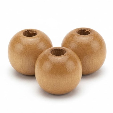 Ozdoba drewniana Craft-Fun Series Korale drewniane w kolorze ciemnobrązowym Titanum (25KBZ006)