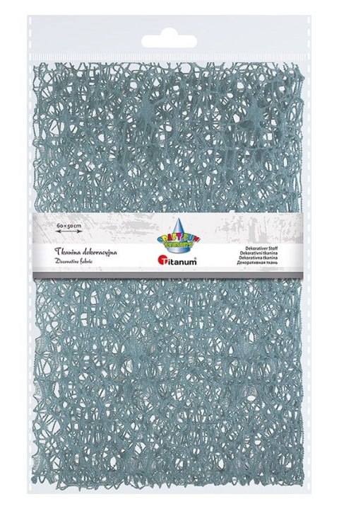 Ozdoba materiałowa Craft-Fun Series siatka koronkowa niebieska dymna Titanum (25CR0331-22)