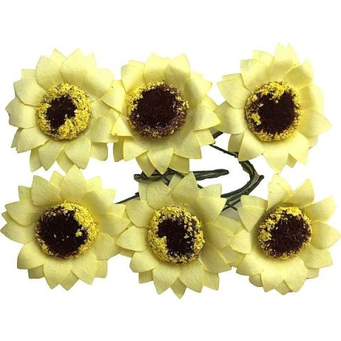 Ozdoba papierowa Craft-Fun Series słoneczniki na druciku Titanum